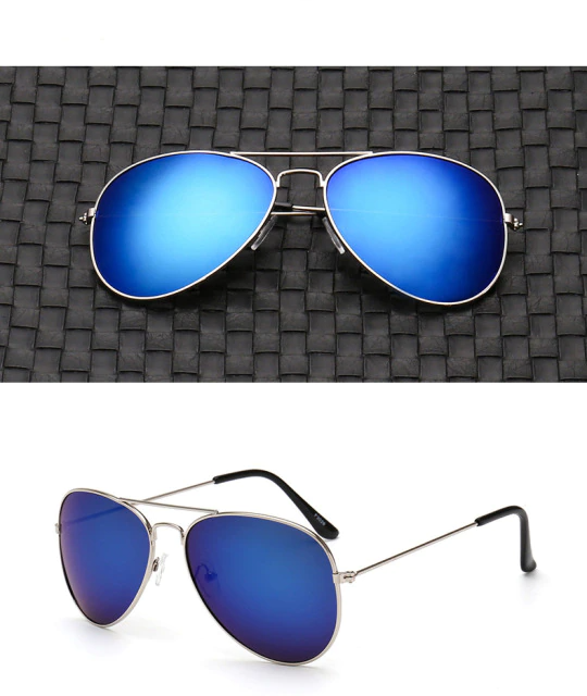 SkyShield Polarized Aviator Sunglasses | UV400 Lightweight Metal Frame