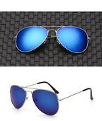 SkyShield Polarized Aviator Sunglasses | UV400 Lightweight Metal Frame