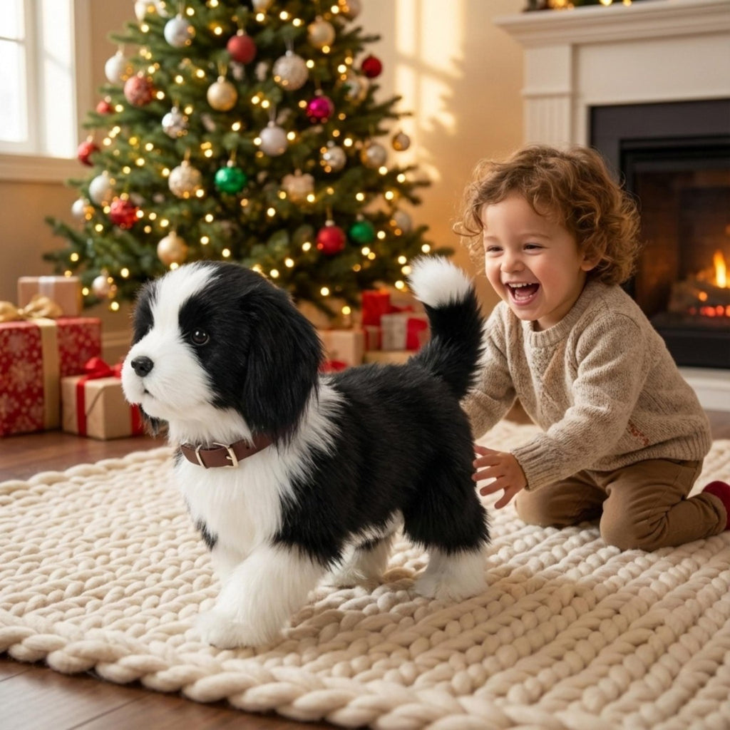 Interactive Plush Walking Toy Dog with Sound