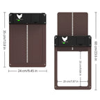 CoopGuard Automatic Chicken Coop Door with Light Sensor Control