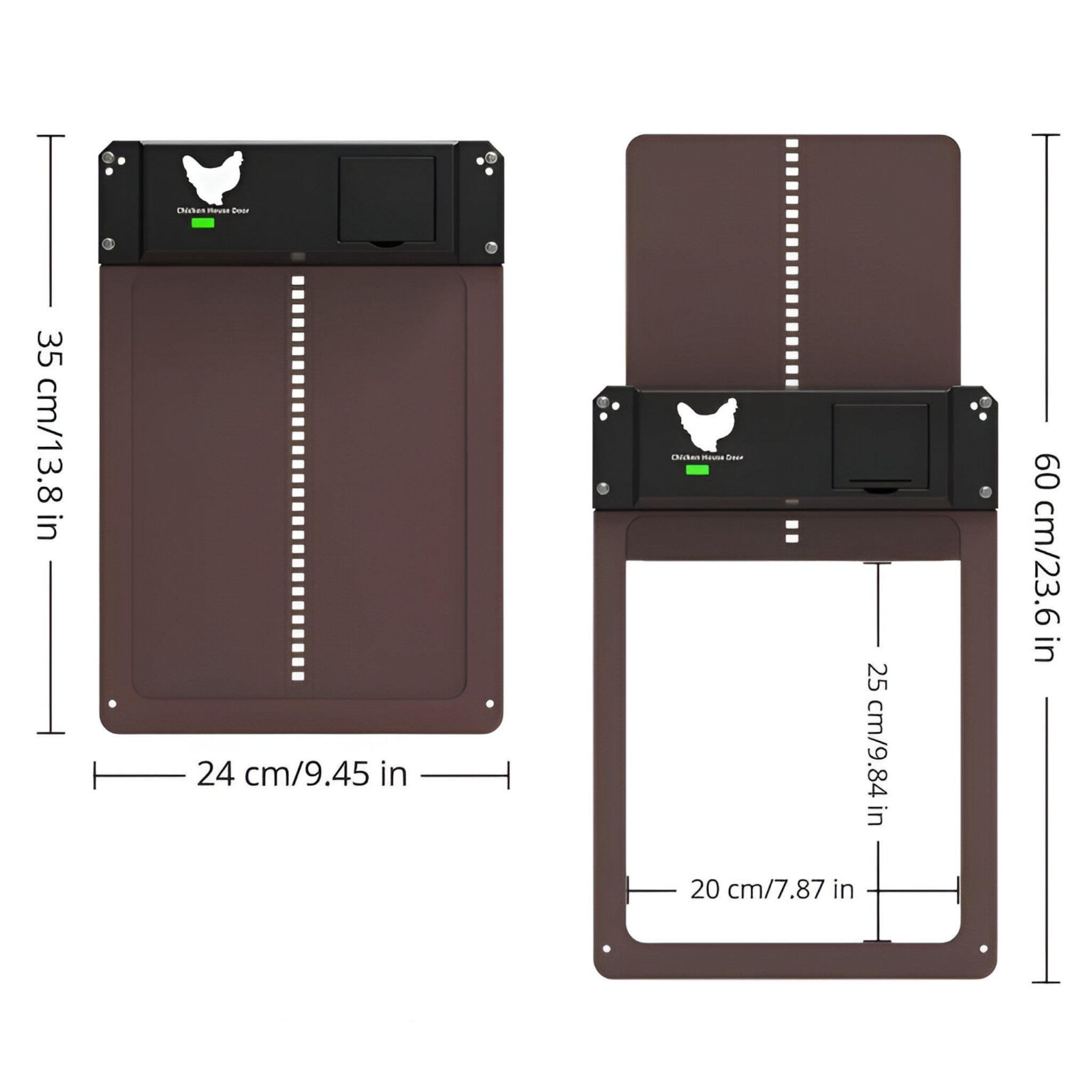 CoopGuard Automatic Chicken Coop Door with Light Sensor Control