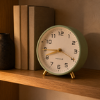 Silent Sweep Bedside Alarm Clock with Warm Night Light