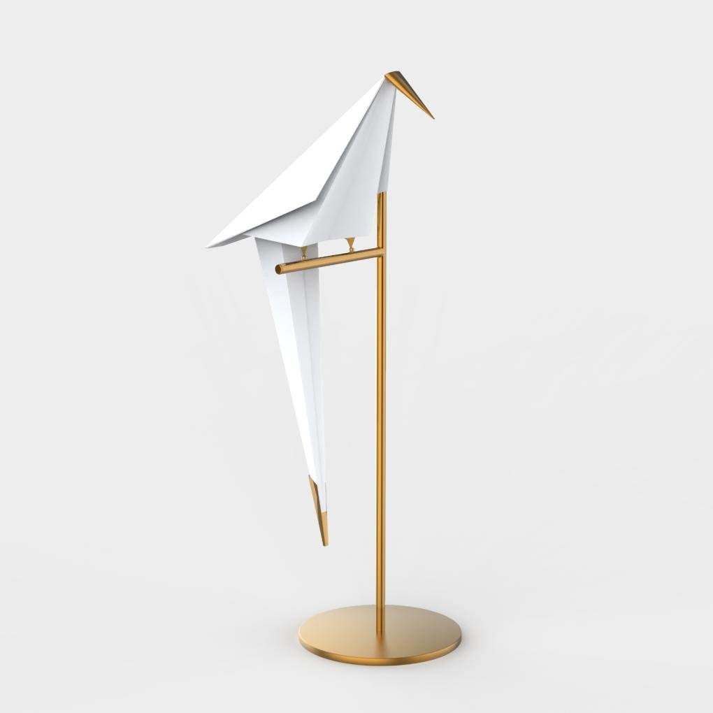 GrueLumi Gold Origami Design Table Lamp