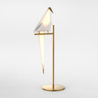 GrueLumi Lampe de Table Design Origami Doré