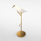 GrueLumi Lampe de Table Design Origami Doré