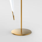 GrueLumi Lampe de Table Design Origami Doré