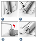 QuietLatch Adjustable Automatic Door Closer | Stainless Steel Soft Close Mechanism