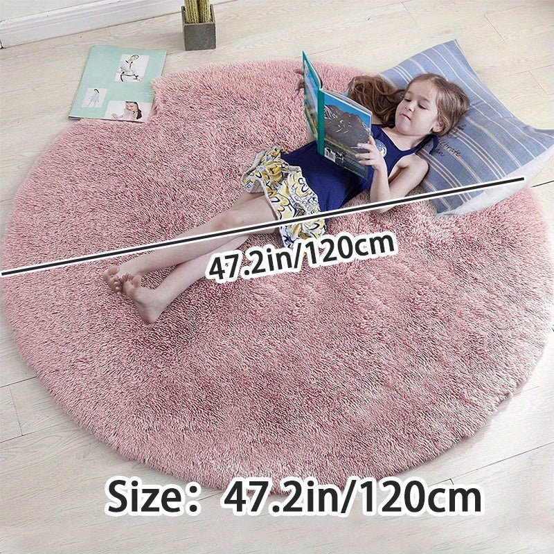 Nuvello Tapis Rond Moelleux Antidérapant
