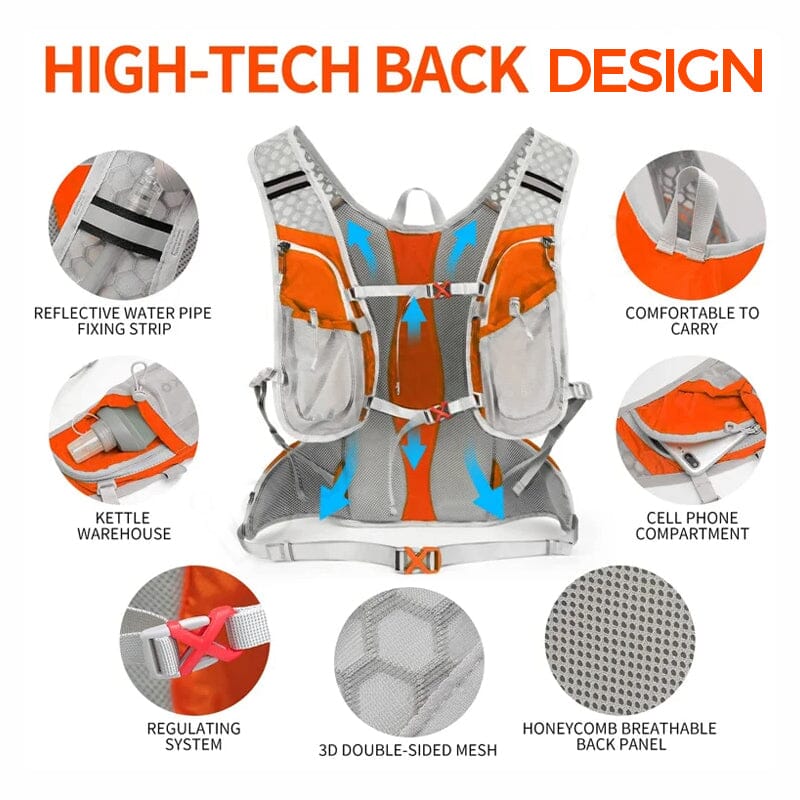 HydraTrail Cycling Hydration Backpack with 2L Reservoir Compatible Design