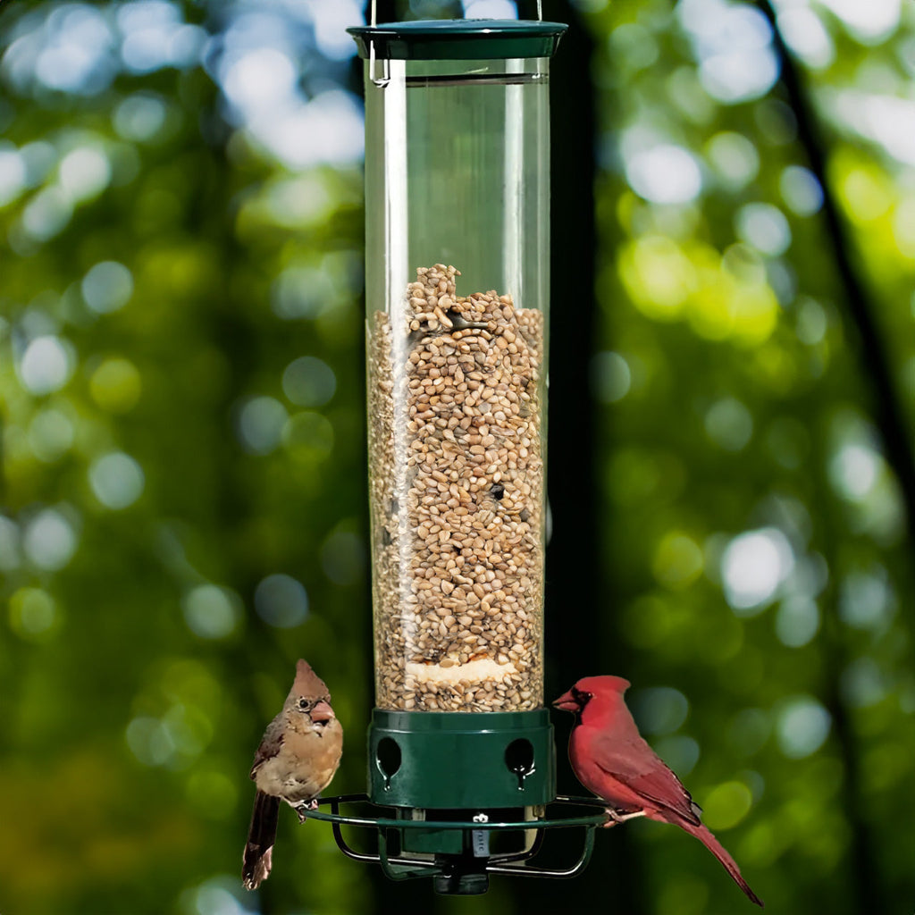 Weight-Activated Rotating Perch Bird Feeder for Gardens
