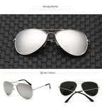 SkyShield Polarized Aviator Sunglasses | UV400 Lightweight Metal Frame