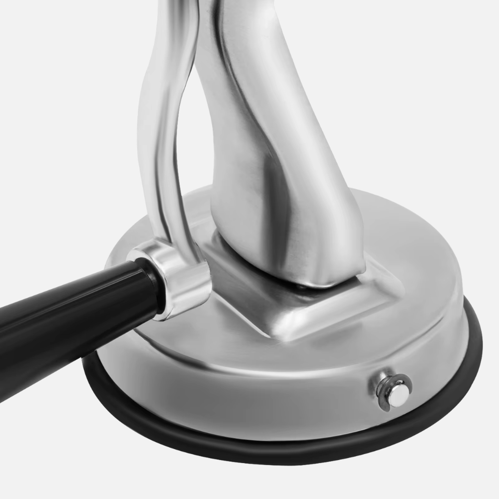 Premium Rotary Drum Grater with Five Interchangeable Blades and Suction Base