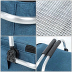 18L Collapsible Outdoor Cooler Basket - Portable Food Storage for Picnics & Camping