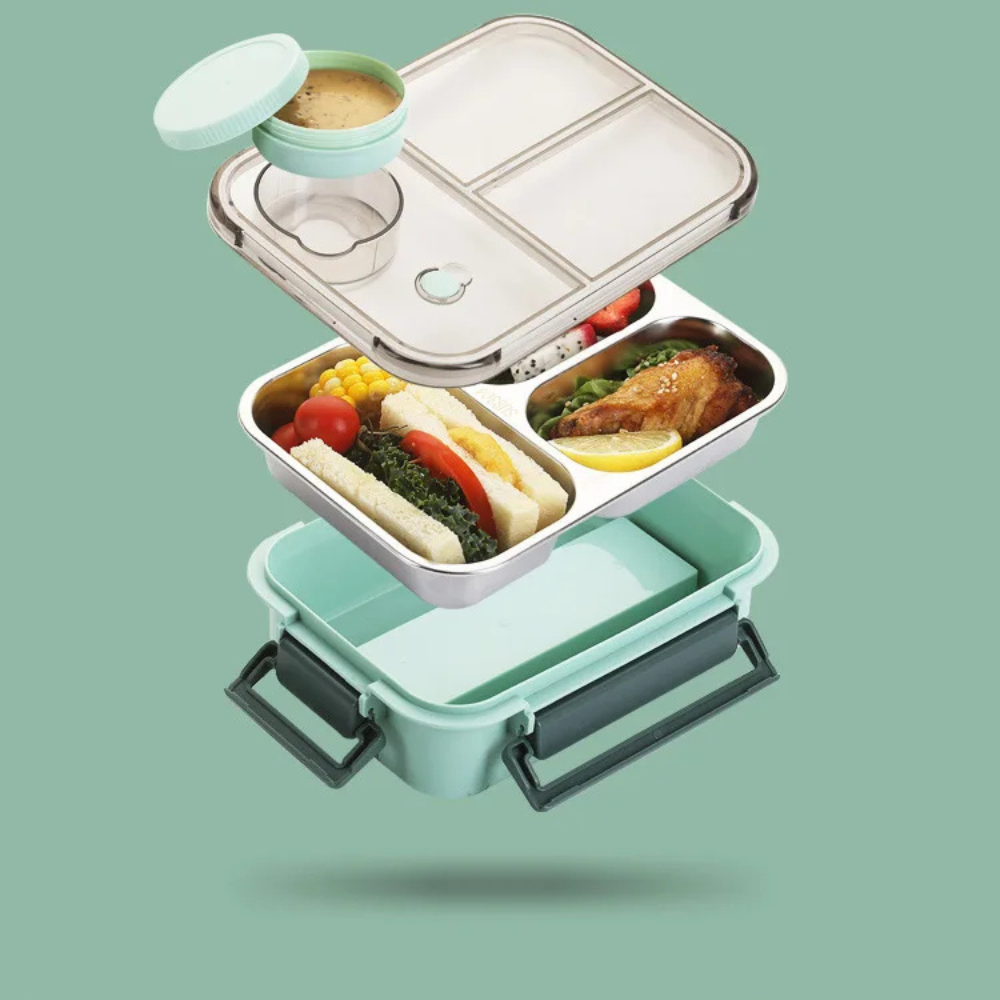 Premium Stainless Steel Insulated Lunch Container with Leak-Proof Seal