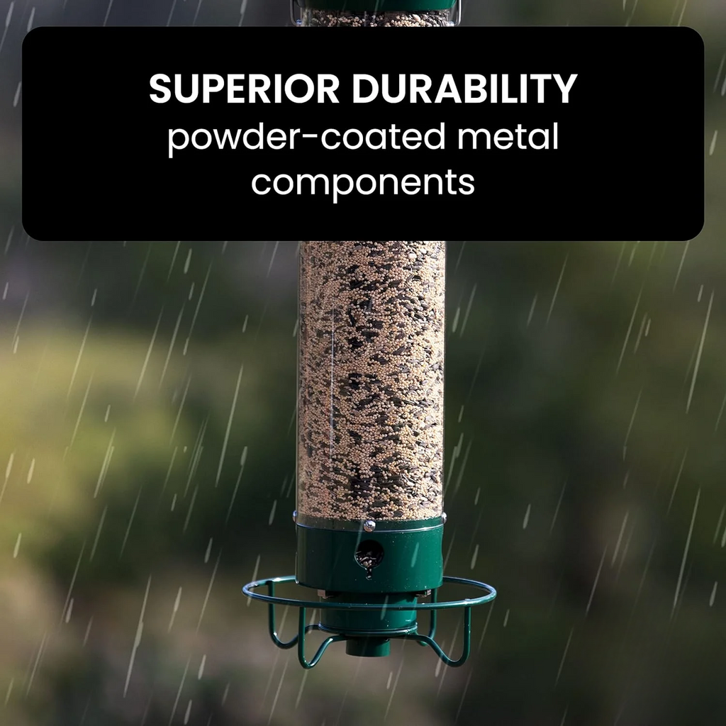 Weight-Activated Rotating Perch Bird Feeder for Gardens