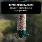 Weight-Activated Rotating Perch Bird Feeder for Gardens