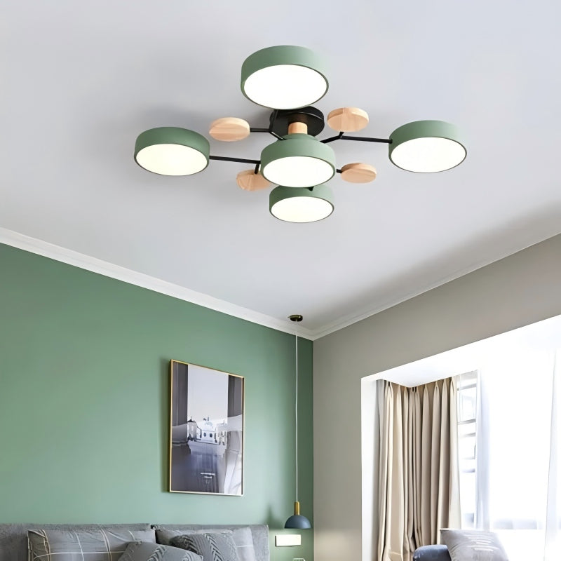 NordLume Modern LED Acrylic Ceiling Light for Living Room and Bedroom