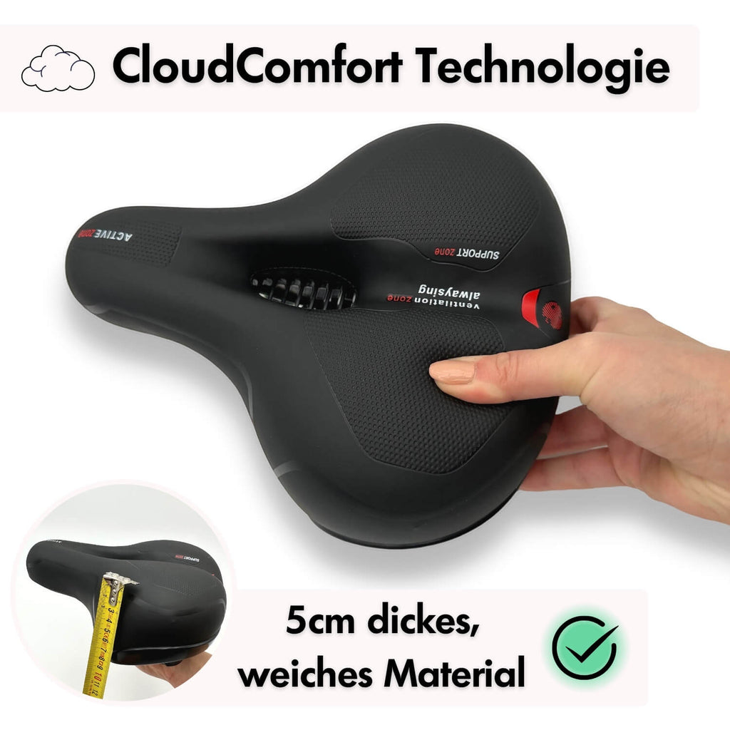 RideEase Comfort Bike Saddle | Ergonomic Gel Bicycle Seat