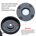 Premium Airtight Coffee Bean Storage Canister with CO2 Valve and Date Tracker
