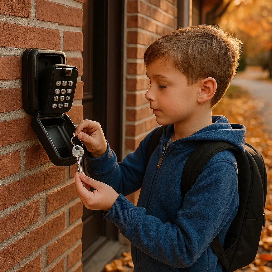 KeyGuard Outdoor Key Safe Wall Mounted Lock Box for Keys