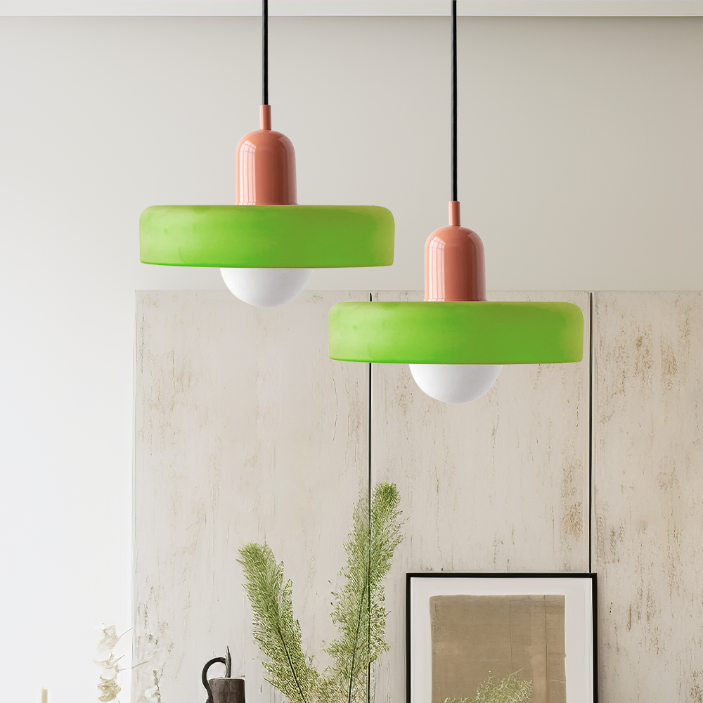 Luméa Bauhaus Suspension in Coloured Glass