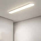 Slim Profile Oval LED Flush Ceiling Fixture with Dimmable Options