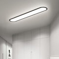 Slim Profile Oval LED Flush Ceiling Fixture with Dimmable Options