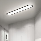 Slim Profile Oval LED Flush Ceiling Fixture with Dimmable Options
