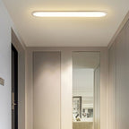 Slim Profile Oval LED Flush Ceiling Fixture with Dimmable Options