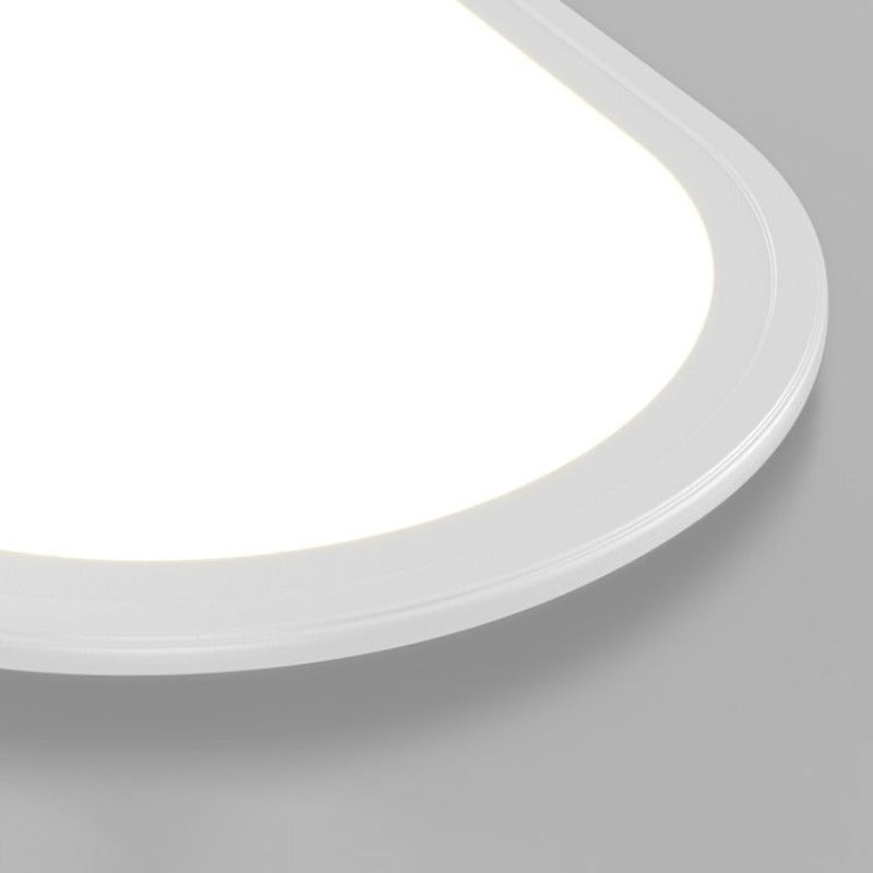 Slim Profile Oval LED Flush Ceiling Fixture with Dimmable Options