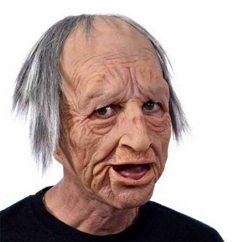 Premium Realistic Latex Transformation Mask with Detailed Beard