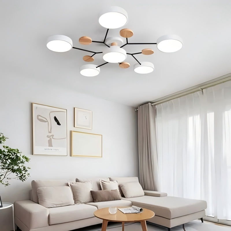 NordLume Modern LED Acrylic Ceiling Light for Living Room and Bedroom