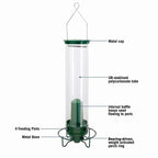 Weight-Activated Rotating Perch Bird Feeder for Gardens