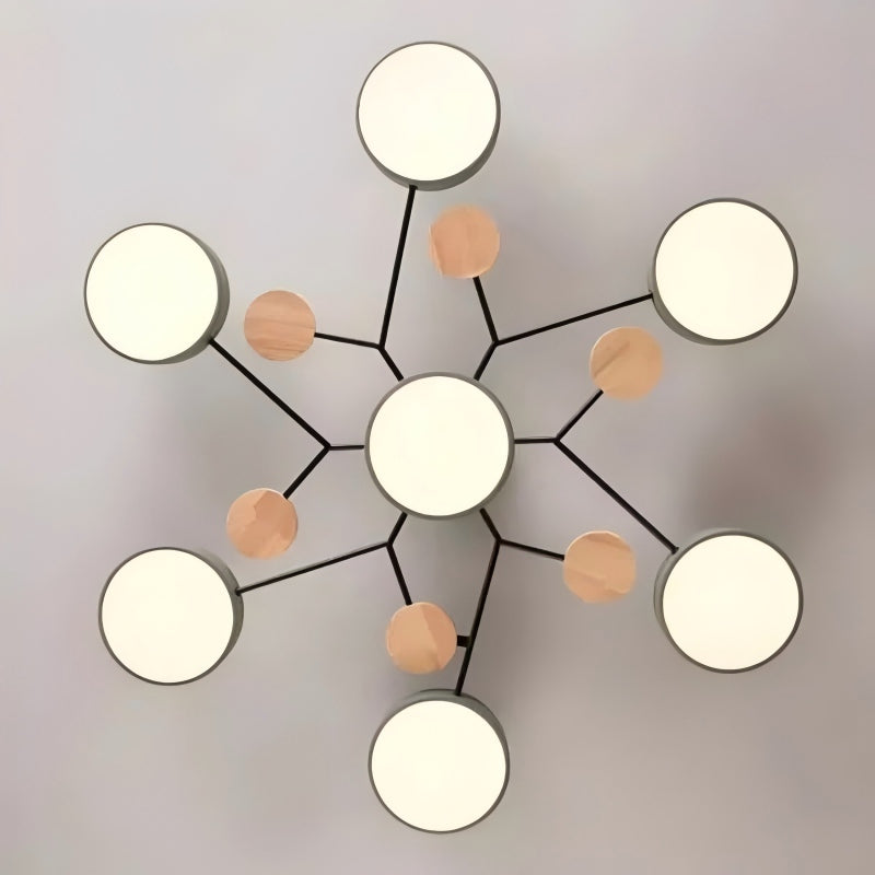 NordLume Modern LED Acrylic Ceiling Light for Living Room and Bedroom