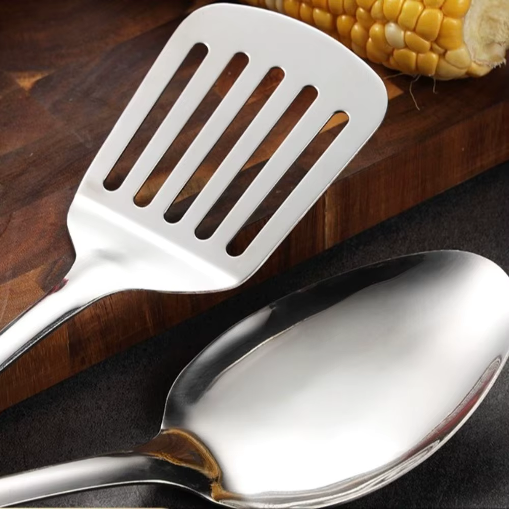 Professional Stainless Steel Cooking Utensil Set - 7 Piece Kitchen Tools