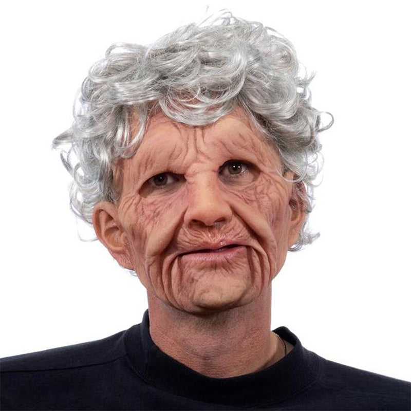 Premium Realistic Latex Transformation Mask with Detailed Beard