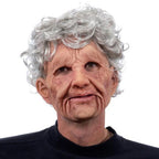 Articulated Senior Character Latex Mask with Moving Jaw