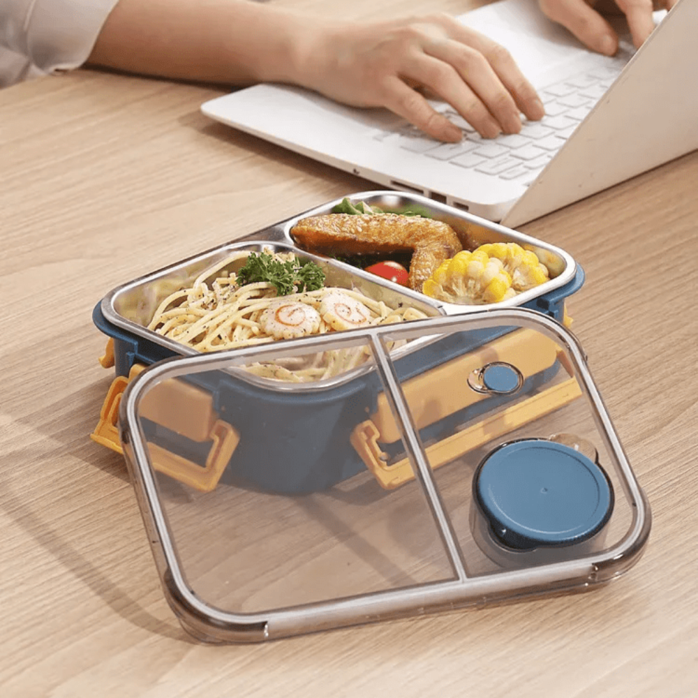 Premium Stainless Steel Insulated Lunch Container with Leak-Proof Seal