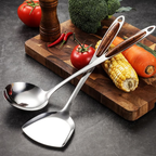 Professional Stainless Steel Cooking Utensil Set - 7 Piece Kitchen Tools