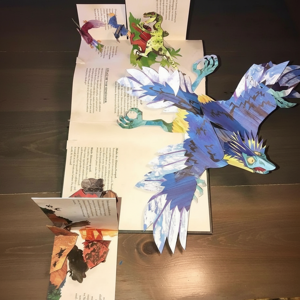 DinoScape 3D Pop-Up Dinosaur Adventure Book for Children