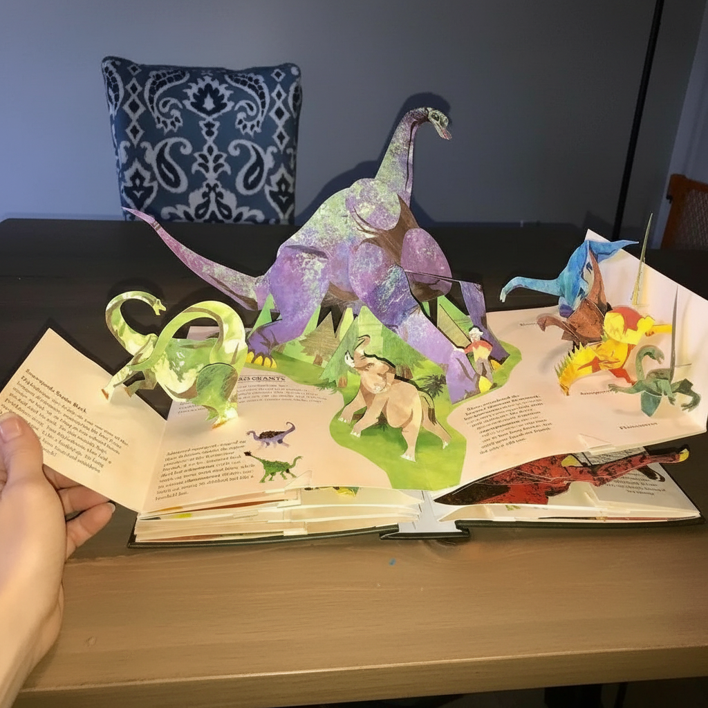 DinoScape 3D Pop-Up Dinosaur Adventure Book for Children