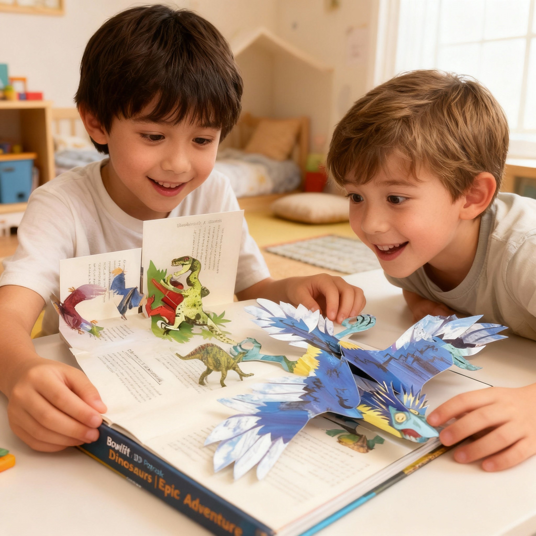 DinoScape 3D Pop-Up Dinosaur Adventure Book for Children