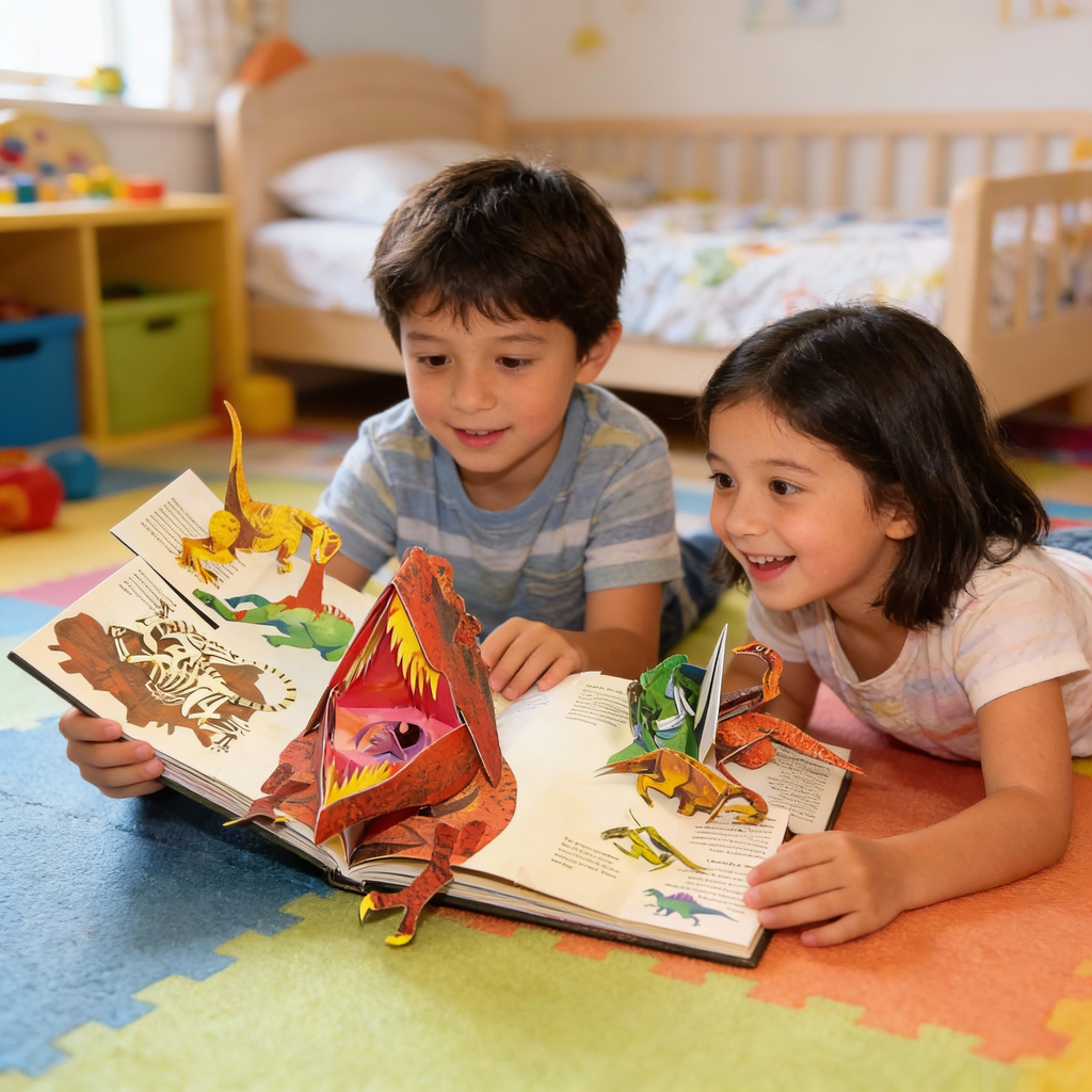 DinoScape 3D Pop-Up Dinosaur Adventure Book for Children