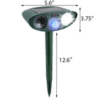 Solar Motion-Activated Ultrasonic Animal Deterrent for Gardens and Yards