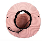 Adjustable Wide-Brim UV Protection Sun Hat with Ponytail Slot
