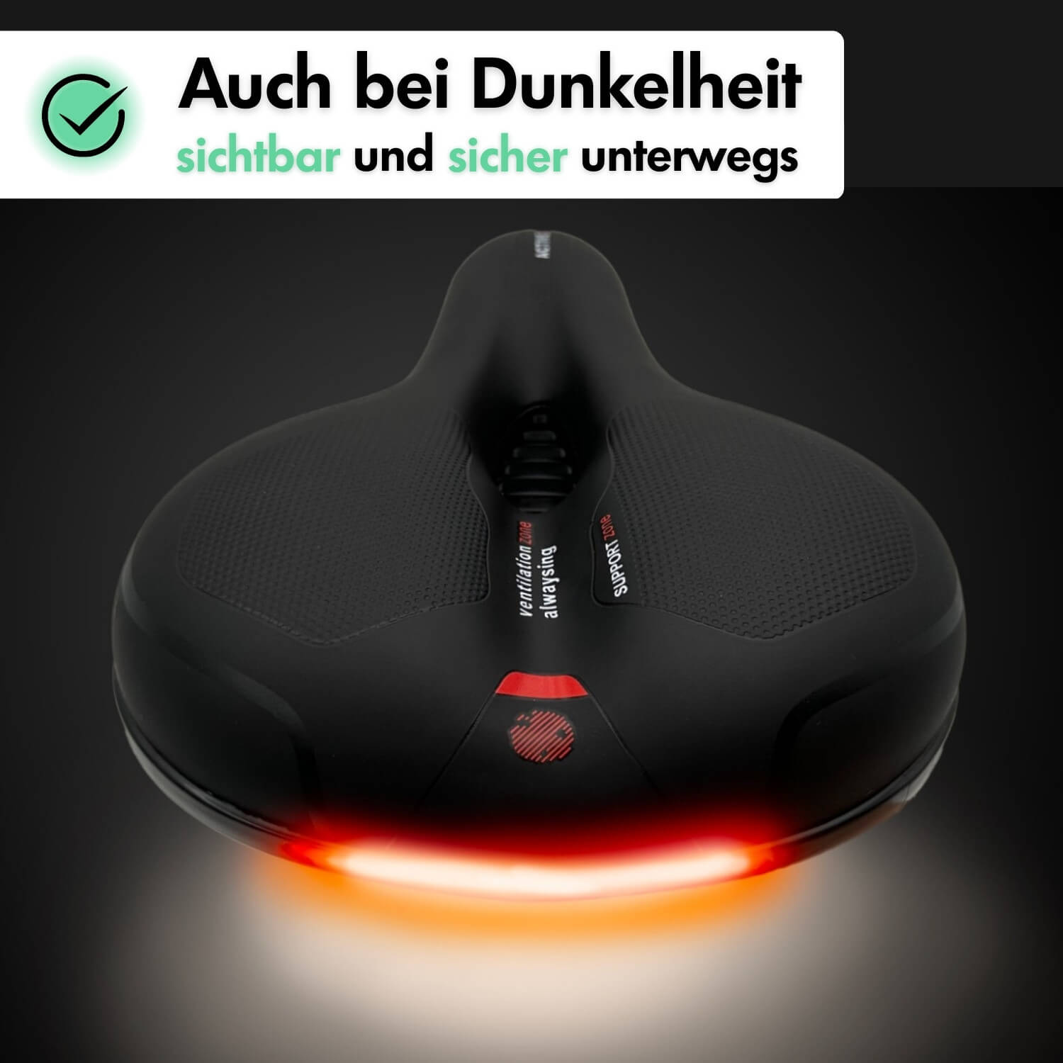 RideEase Comfort Bike Saddle | Ergonomic Gel Bicycle Seat