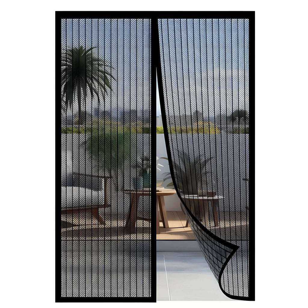 AeroSeal Magnetic Fly Screen Door Self-Closing Mesh Curtain