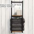 Wall Mounted Stainless Steel 2 Tier Towel Rack