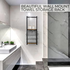 Wall Mounted Stainless Steel 2 Tier Towel Rack