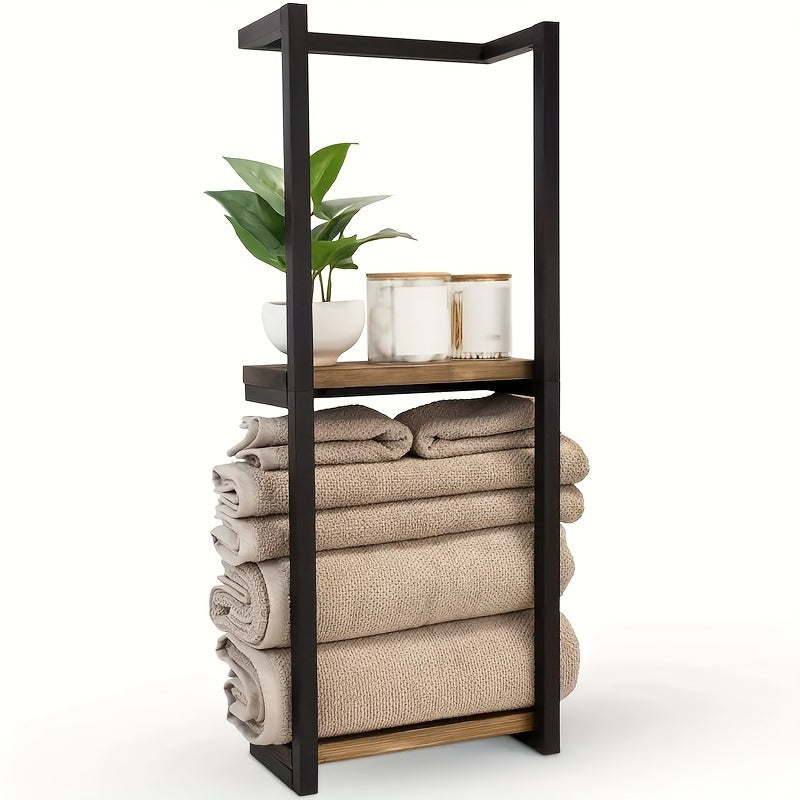 Wall Mounted Stainless Steel 2 Tier Towel Rack